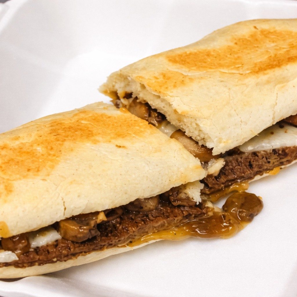 Steak Hoagie Sandwich.